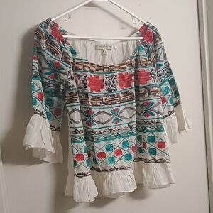 Free Generation Vibrant Embroidered Women's Blouse